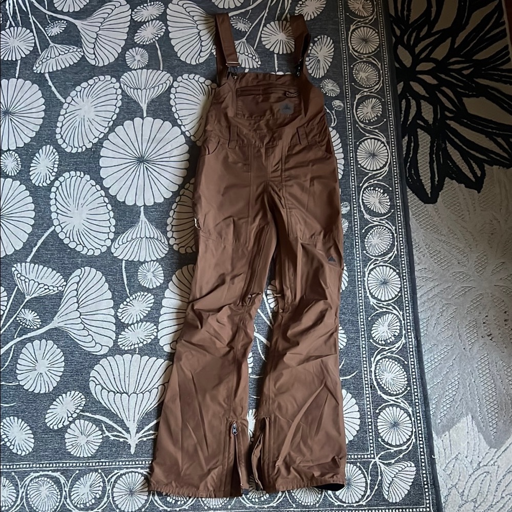 Brown Snow Bib Overalls